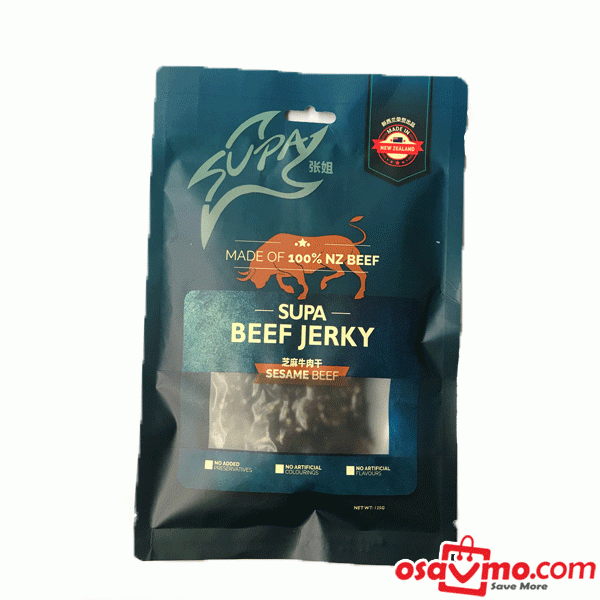 ZHANG JIE NZ Seasame Beef Jerky 125g at osavmo.co.nz