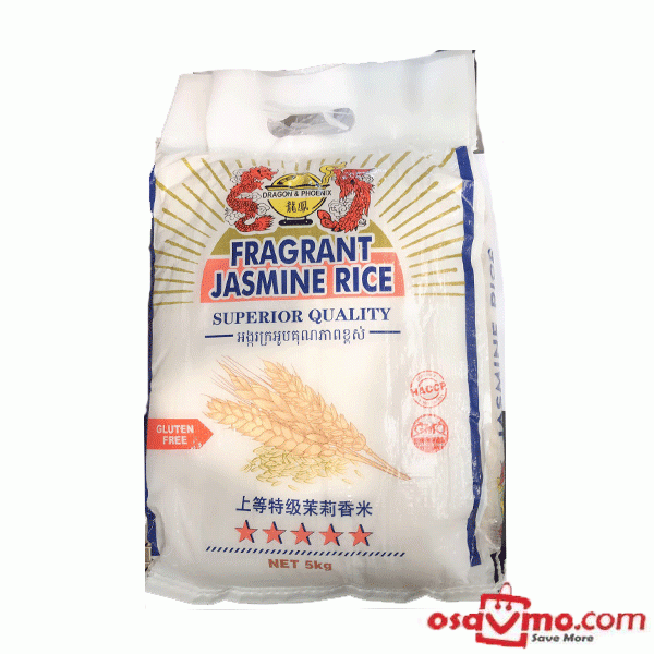 DRAGON & PHOENIX KH Jasmine Rice 5kg at osavmo.co.nz