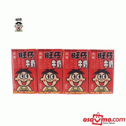 WANT WANT CN Hot Kid Milk Drink 125mlX4PKS