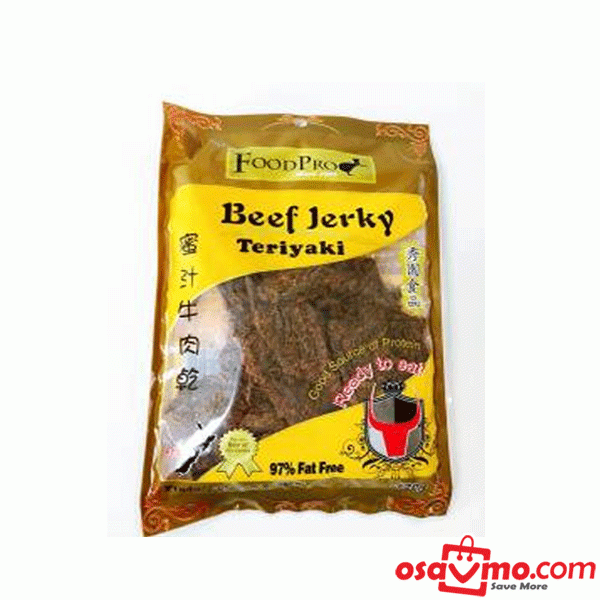 FOODPRO NZ Teriyaki Beef Jerky 130g at osavmo.co.nz