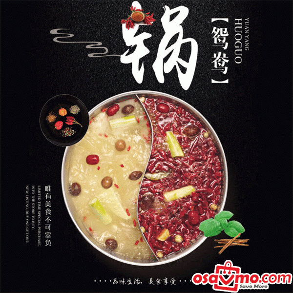 CH CN 304 Stainless Steel Two-Flavor Hotpot Steamboat 26cm at osavmo.co.nz