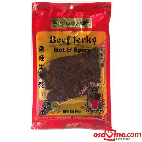 FOODPRO NZ Hot Beef Jerky 130g at osavmo.co.nz
