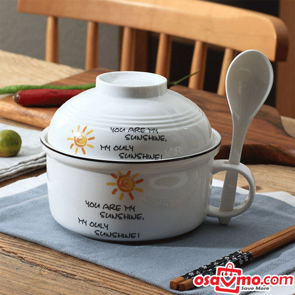 XTY CN Handy Bowl with Lid Spoon and Chopstick at osavmo.co.nz