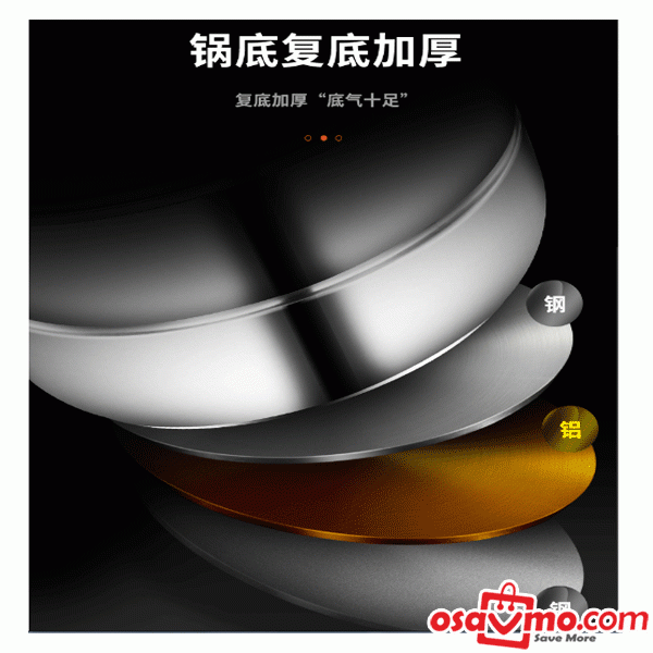 MDN CN 304 Stainless Steel 3 Layers Steamer 32cm at osavmo.co.nz