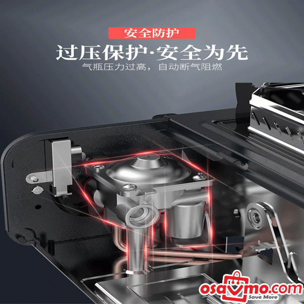 JY CN Portable Gas Stove ONLY for Butane Gas Can 2900w Extra Gifts Windbreak Cover Suitcase at osavmo.co.nz