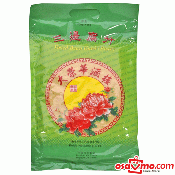 WING WAH HK Dried Bean Curd Piece 200g at osavmo.co.nz