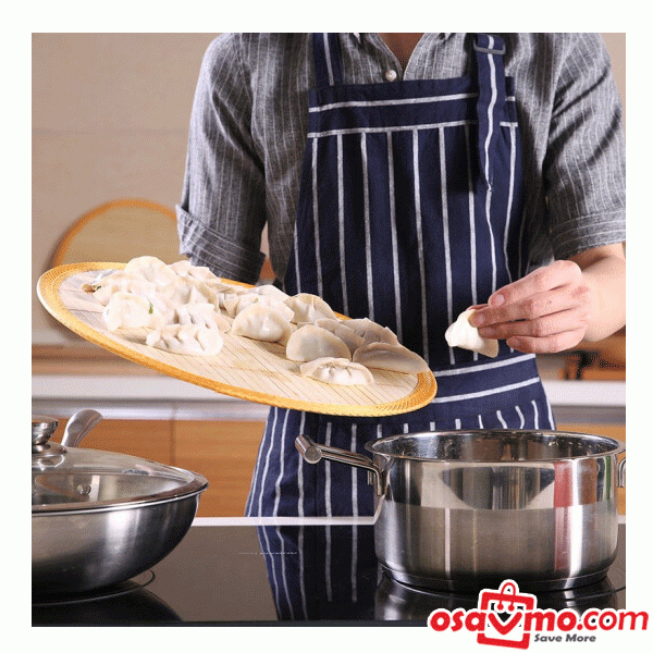 CN Household Round Bamboo Mat Anti-sticking Round Dumpling Curtain 35cm at osavmo.co.nz