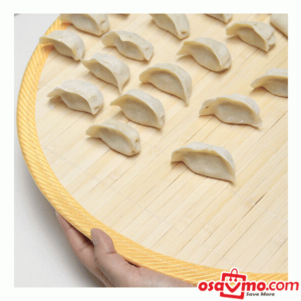 CN Household Round Bamboo Mat Anti-sticking Round Dumpling Curtain 35cm at osavmo.co.nz