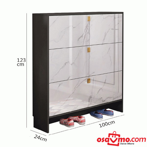 AY CN Shoe Cabinet 100X24X123cm at osavmo.co.nz