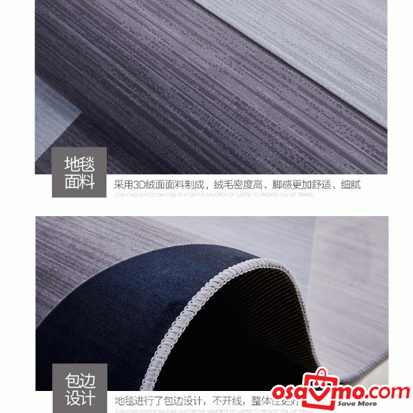 JZL CN Carpet The Modern Concise Style Blue Grey Eometric Patterns 140X200cm Machine Washable at osavmo.co.nz