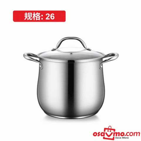 HJ CN 304 Stainless Steel Soup Pot Steamer 26cm