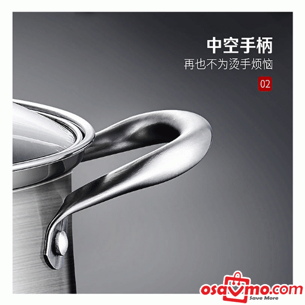 HJ CN 304 Stainless Steel Soup Pot Steamer 26cm at osavmo.co.nz