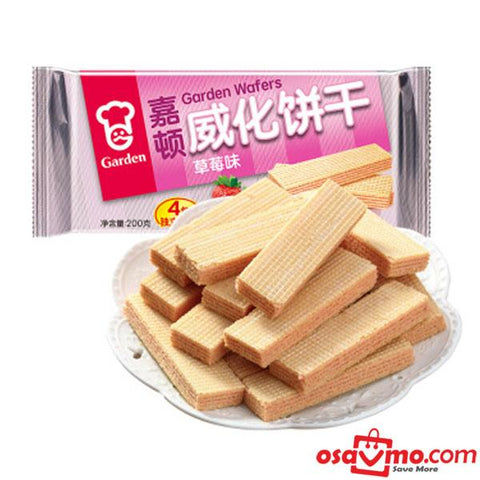 JIA DUN CHN Strawberry Wafers 200g
