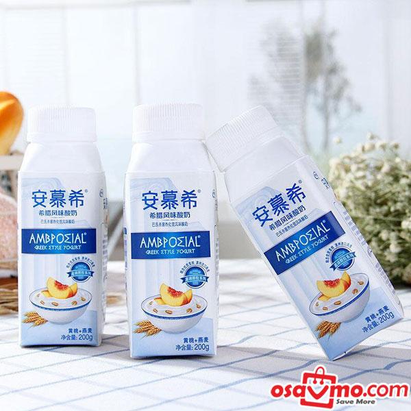 AN MU XI CHN Peach Oatmeal Yogurt 200g/ at osavmo.co.nz