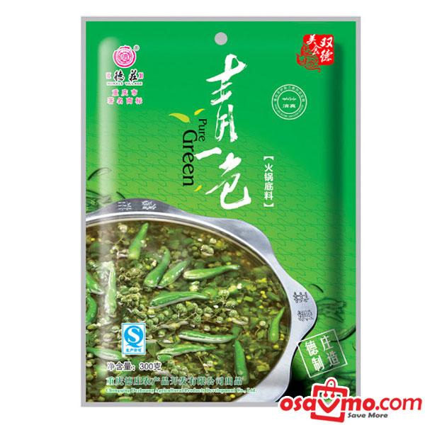 DE ZHUANG CN Green Chilli & Pepper Hotpot Sauce 300g at osavmo.co.nz