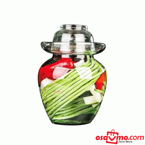 SI CHUAN CN Pickles Jar Thickening Glass 2.5kg (Pao Cai Tan)