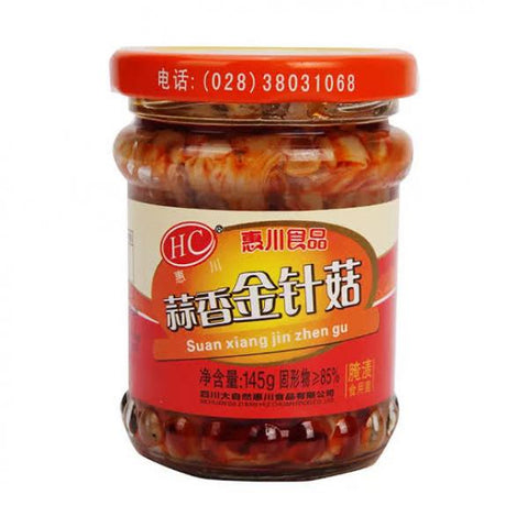 HUI CHUAN CN Preserved Needle Garlic Mushroom 145g