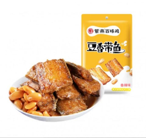 ZI YAN CN Ribbon Fish Spicy Bean Flv 60g(dai yu)