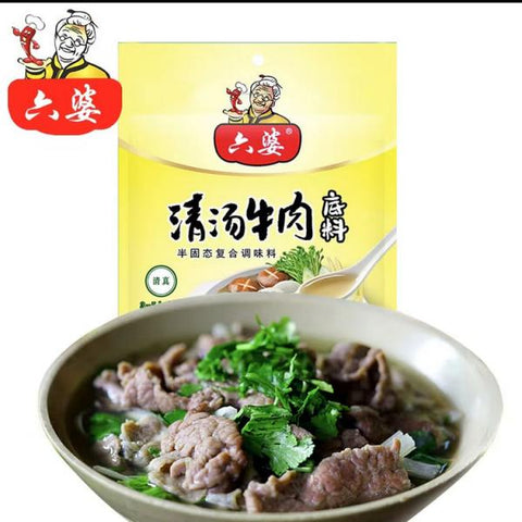 LIU PO CN Hot Pot Soup Base Beef Flv 160g