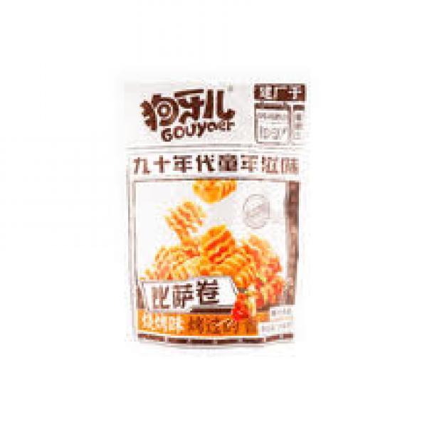 Gou Ya Er CHN Pizza Cracker Roll BBQ Flv 188g at osavmo.co.nz