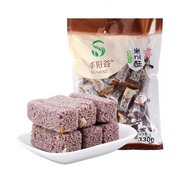 FENG YANG GU MI CN Mini Peanut Black Rice Snack 330g at osavmo.co.nz