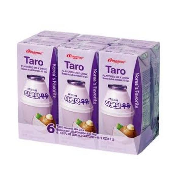 Binggrae KR Taro FLV Milk Drink 200ml*6 at osavmo.co.nz