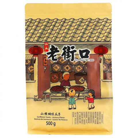 LAO JIE KOU CN Roasted Walnut Flv Sunflower Seed 500g