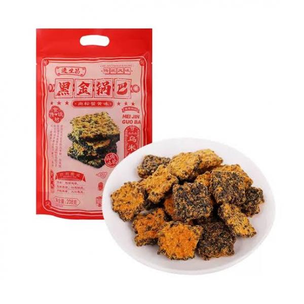 YI SHENG CHANG CN Black Rice Crust 208g (Pork Floss Flv) at osavmo.co.nz