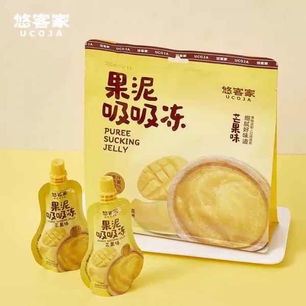 YOU KE JIA CN Mango Puree Sucking Jelly 360g at osavmo.co.nz