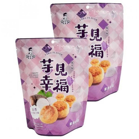 MR HERO TW Crispy Bite Sized Pancake Taro Flv 108g