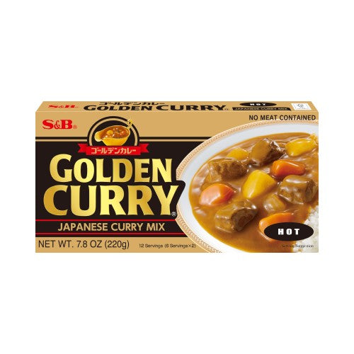 S&B JP Golden Curry Hot 220g at osavmo.co.nz