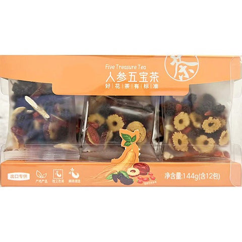 PIN XIANG YUAN CN Ginseng Tea With Five Treasure 144g
