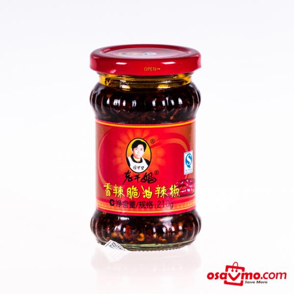 LAO GAN MA CN Hot Crispy Chili Sauce 210g at osavmo.co.nz
