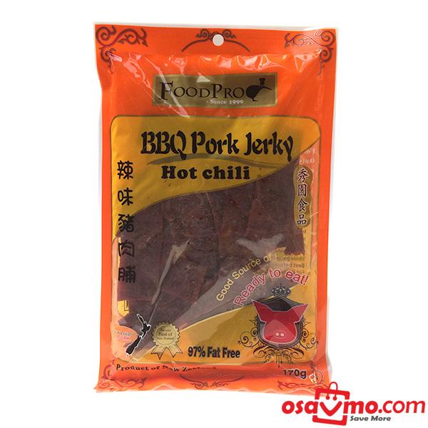 FOODPRO NZ BBQ Hot Chili Pork Jerky-130g at osavmo.co.nz