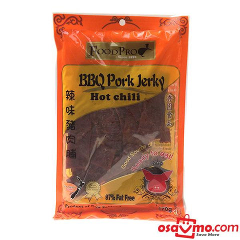 FOODPRO NZ BBQ Hot Chili Pork Jerky-130g
