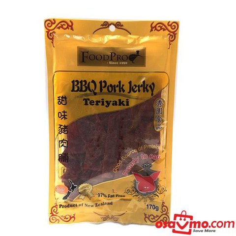 FOODPRO NZ BBQ Teriyaki Pork Jerky 130g