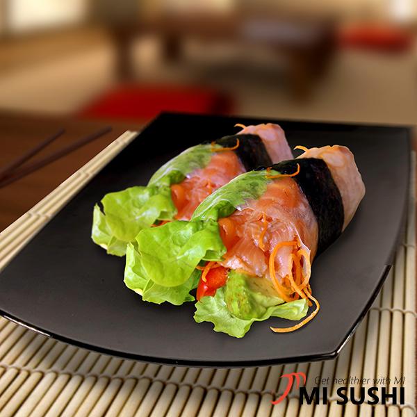 Fresh Salmon Summer Roll Sushi 1pc at osavmo.co.nz