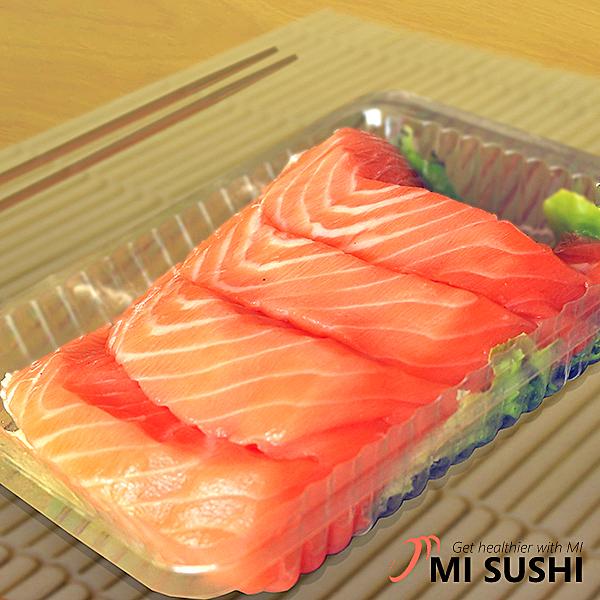 Fresh Salmon Sashimi Box 4pc at osavmo.co.nz