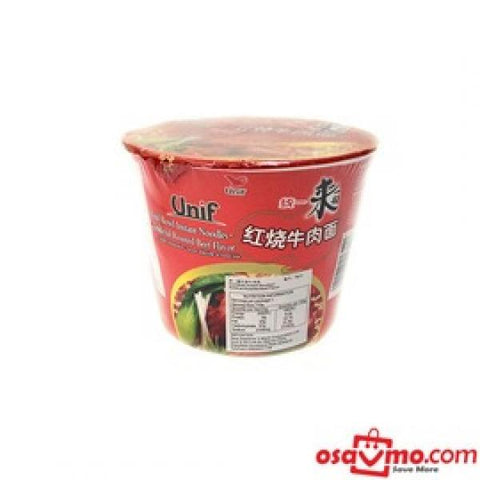 UNIF CHN Bowl Noodle Roasted Beef Flv 110g