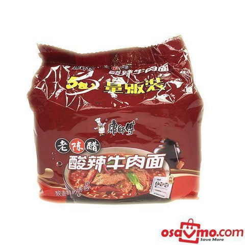 MR KANG CHN Instant Noodle Premium Taste Hot & Sour Beef  120gx5