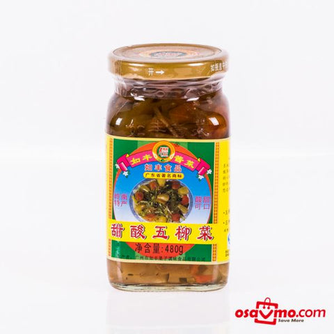 RU FENG CHN Pickled Sweet Veg Wuliu 480g