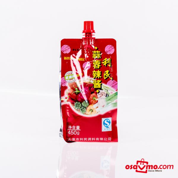 LIMIN CHN Garlic Chili Sauce 450g at osavmo.co.nz