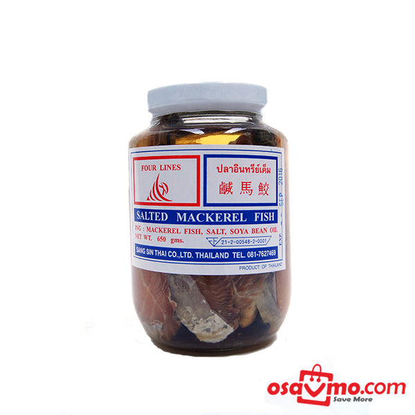 FOUR LINES TH Mackerel Fish In Soy Bean Oil 650g at osavmo.co.nz