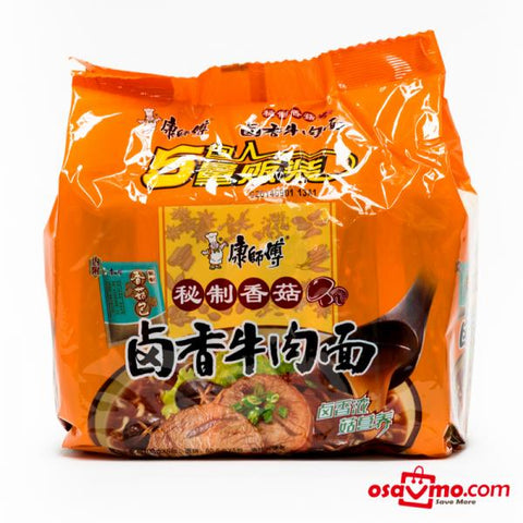 MR KANG CN Instant Noodle Spicied Beef Flv 103gx5