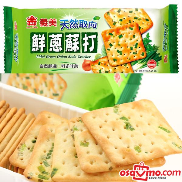 I MEI TW Green Onion Soda Cracker 140g at osavmo.co.nz