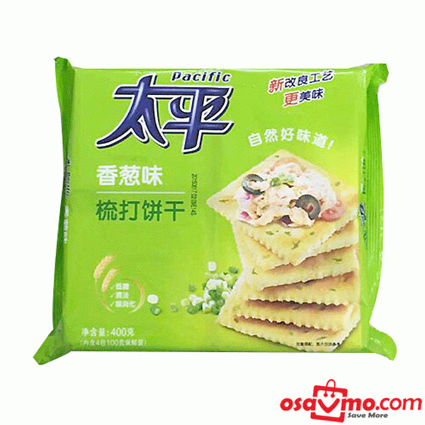 TAIPING CHN Soda Buscuits-Spring Onion 400g at osavmo.co.nz