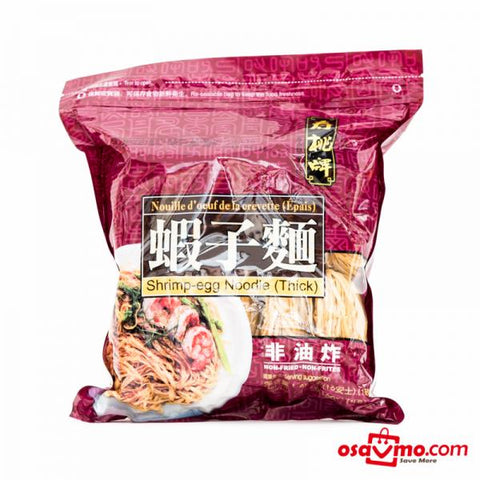SAU TAO HK Dried Shrimp Egg Noodle Thick 454g