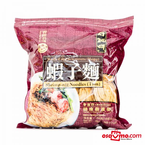 SAU TAO HK Dried Shrimp Egg Noodle Thin 454g at osavmo.co.nz