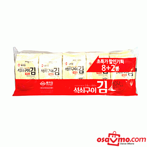 JONGGA KR Traditional Seasoned Laver (8+2)