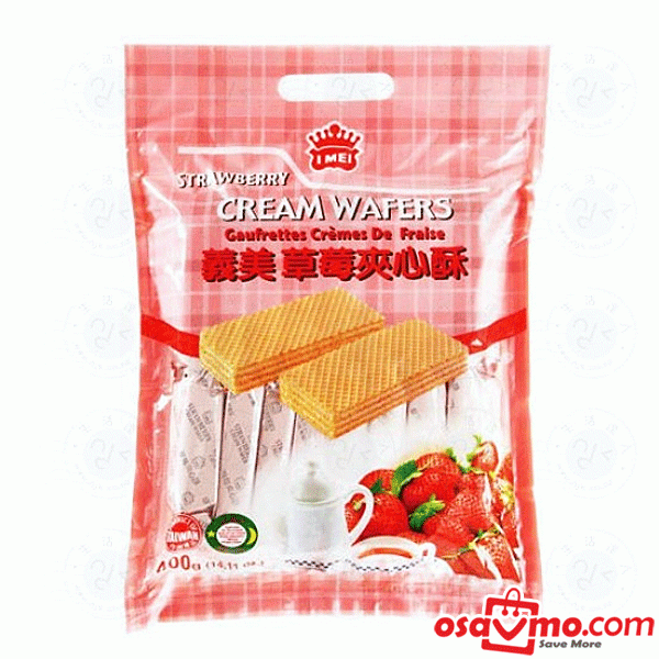 I MEI TW Strawberry Cream Wafers 400g at osavmo.co.nz